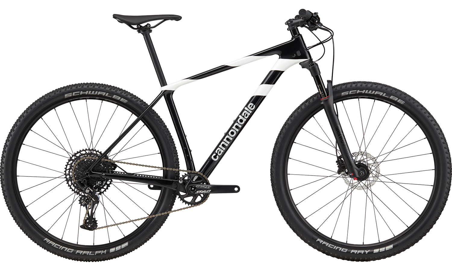 Фотография Велосипед 29" Cannondale F-SI Carbon 5 (2020) 2020 Черно-белый